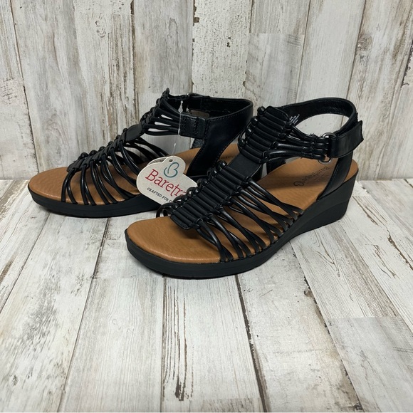 Baretraps® Cageny Casual Strappy Wedge Sandal Black 787772-J Women’s Size 6 - Picture 5 of 9